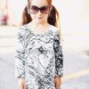 Suzykids Original Design Splatter Kids Girl Dress 2017 Summer - Image 4