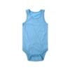 Pure Cotton Plain Color Baby Breathable Mesh Fabric Summer Romper - Image 2
