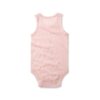 Pure Cotton Plain Color Baby Breathable Mesh Fabric Summer Romper - Image 4