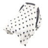 Breathable Muslin Cotton Baby Car Seat Canopy Triangle Stroller Cover - Image 2