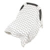 Breathable Muslin Cotton Baby Car Seat Canopy Waves Stroller Cover - Image 2