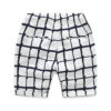 White and Black Pure Cotton Grids Strings Infants Shorts Pants - Image 3