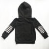 Black Stripe Patch children Streetstyle Cotton hoodies - Image 2