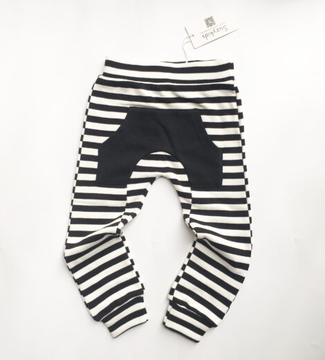 Stripe Pure Cotton Baby Kids Fashion Harem Pants
