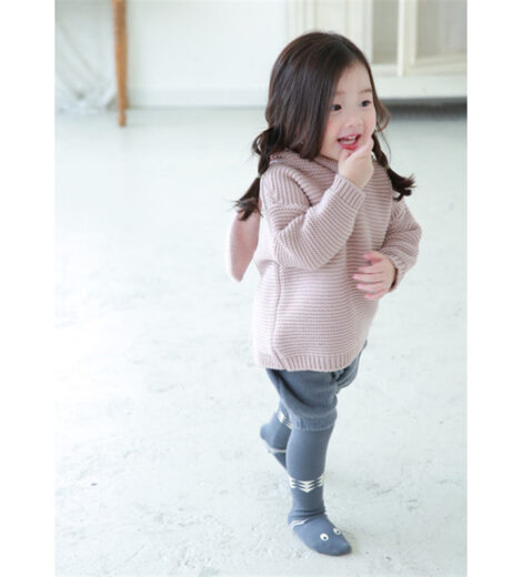Suzykids Winter Autumn Cotton Knitting Kids Bunny Ears Sweater