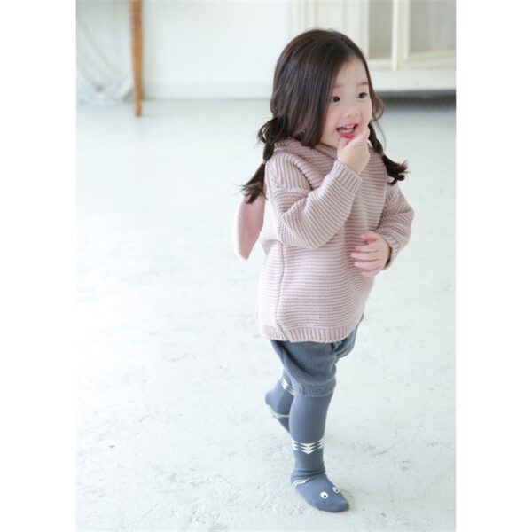 Suzykids Winter Autumn Cotton Knitting Kids Bunny Ears Sweater